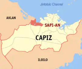 Sapian na Capiz Coordenadas : 11°29'38"N, 122°36'17"E