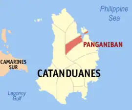 Panganiban na Catanduanes  Coordenadas : 13°54'N, 124°18'E