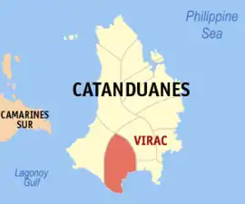 Virac na Catanduanes Coordenadas : 13°35'N, 124°14'E