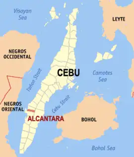 Alcantara na Cebu  Coordenadas : 9°58'17.52"N, 123°24'16.84"E