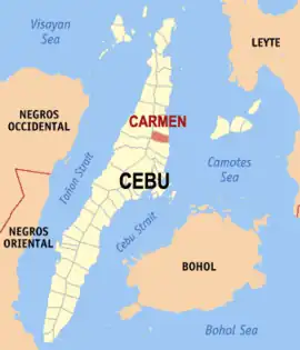 Carmen na Cebu  Coordenadas : 10°35'N, 123°58'E