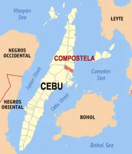 Compostela na Cebu Coordenadas : 10°28'N, 123°58'E
