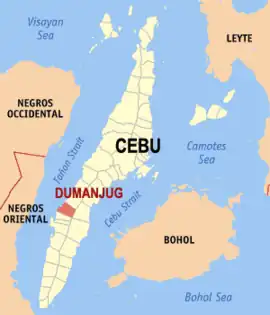 Dumanjug na Cebu Coordenadas : 10°3'N, 123°29'E