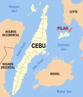 Pilar na Cebu Coordenadas : 10°48'25"N, 124°33'54"E