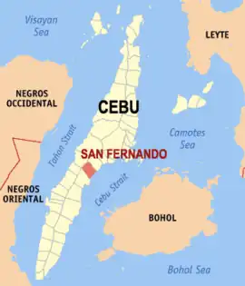 San Fernando na Cebu  Coordenadas : 10°10'N, 123°42'E