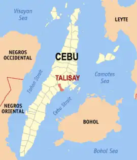 Talisay na Cebu Coordenadas : 10°15'N, 123°50'E