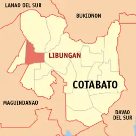 Libungan na Cotabato Coordenadas : 7°15'N, 124°31'E