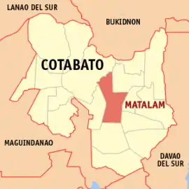 Matalam na Cotabato Coordenadas : 7°5'N, 124°54'E