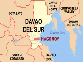 Hagonoy na Dávao do Sul  Coordenadas : 6°41'N, 125°18'E