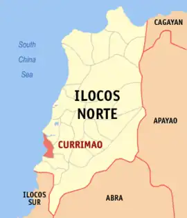 Currimao na Ilocos Norte  Coordenadas : 18°1'13"N, 120°29'11"E