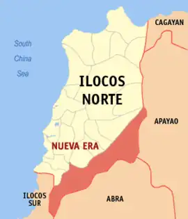 Nova Era na Ilocos Norte  Coordenadas : 17°55'N, 120°40'E