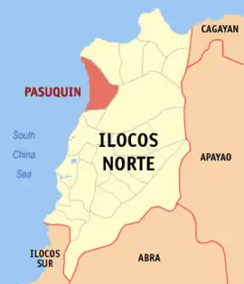 Pasuquin na Ilocos Norte  Coordenadas : 18°20'3"N, 120°37'6"E