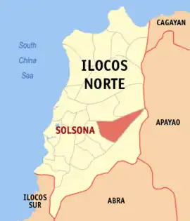 Solsona na Ilocos Norte  Coordenadas : 18°5'46"N, 120°46'21"E