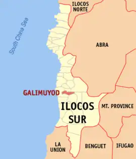 Galimuyod na Ilocos Sul  Coordenadas : 17°11'N, 120°28'E