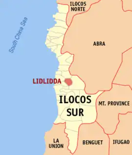 Lidlidda na Ilocos Sul Coordenadas : 17°15'12"N, 120°31'14"E