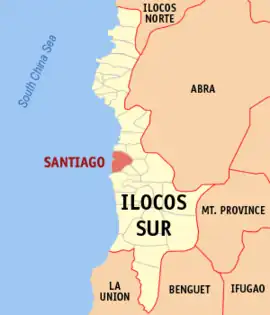 Santiago na Ilocos Sul  Coordenadas : 17°17'41"N, 120°26'43"E