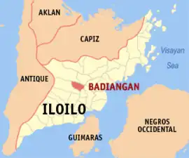 Badiangan na Iloilo Coordenadas : 10°59'9.69"N, 122°32'12.97"E