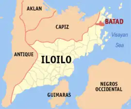 Batad na Iloilo Coordenadas : 11°25'N, 123°7'E