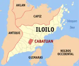 Cabatuan na Iloilo  Coordenadas : 10°53'N, 122°29'E