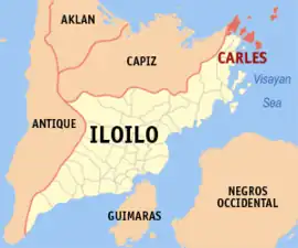 Carles na Iloilo  Coordenadas : 11°34'N, 123°8'E