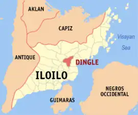 Dingle na Iloilo  Coordenadas : 11°3'N, 122°40'E