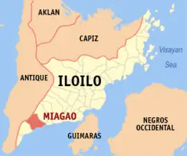 Miagao na Iloilo Coordenadas : 10°38'39.12"N, 122°14'6.72"E
