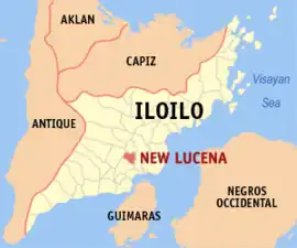 Nova Lucena na Iloilo  Coordenadas : 10°53'N, 122°36'E