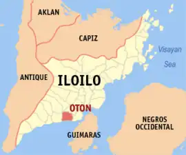 Oton na Iloilo  Coordenadas : 10°41'35.02"N, 122°28'25.00"E