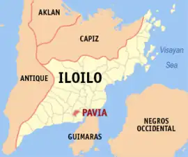Pavia na Iloilo  Coordenadas : 10°46'30"N, 122°32'30"E