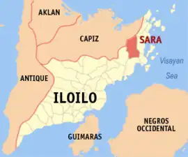 Sara na Iloilo Coordenadas : 11°15'N, 123°1'E