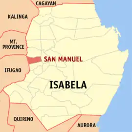 San Manuel na Isabela  Coordenadas : 17°1'N, 121°38'E
