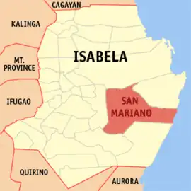 San Mariano na Isabela  Coordenadas : 16°59'N, 122°1'E