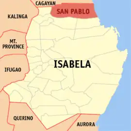 San Pablo na Isabela  Coordenadas : 17°26'52"N, 121°47'42"E