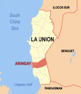 Aringay na La Union  Coordenadas : 16°23'53.55"N, 120°21'19.73"E