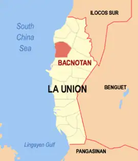 Bacnotan na La Union  Coordenadas : 16°43'10.88"N, 120°20'53.11"E