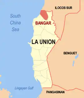 Bangar na La Union  Coordenadas : 16°54'N, 120°25'E