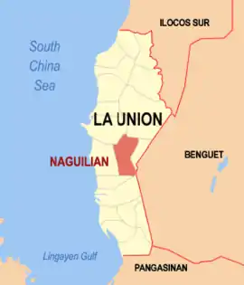 Naguilian na La Union  Coordenadas : 16°32'N, 120°24'E