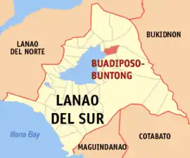 Buadiposo-Buntong na Lanao do Sul  Coordenadas : 7°58'N, 124°23'E