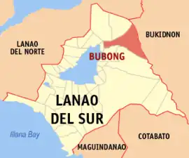 Bubong na Lanao do Sul Coordenadas : 8°1'N, 124°29'E