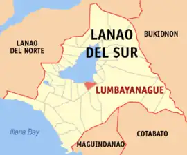 Lumbayanague na Lanao do Sul  Coordenadas : 7°47'N, 124°17'E