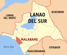 Malabang na Lanao do Sul  Coordenadas : 7°35'25.01"N, 124°4'13.01"E