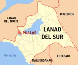 Pualas na Lanao do Sul Coordenadas : 7°49'N, 124°4'E