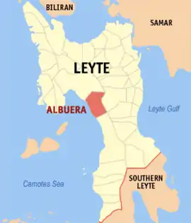 Albuera na Leyte  Coordenadas : 10°55'7.07"N, 124°41'32.25"E