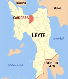 Carigara na Leyte  Coordenadas : 11°18'N, 124°41'E