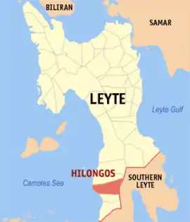 Hilongos na Leyte  Coordenadas : 10°22'N, 124°45'E