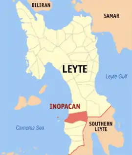 Inopacan na Leyte Coordenadas : 10°30'N, 124°45'E