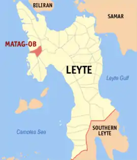 Matag-ob na Leyte Coordenadas : 11°8'49"N, 124°28'24"E