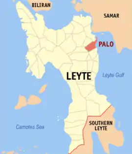 Palo na Leyte  Coordenadas : 11°9'30"N, 124°59'30"E