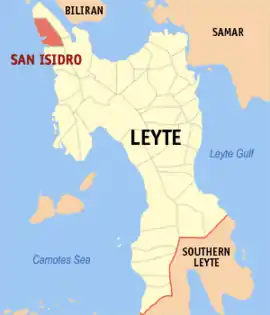 San Isidro na Leyte  Coordenadas : 11°25'N, 124°21'E