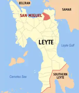 San Miguel na Leyte  Coordenadas : 11°17'39"N, 124°49'48"E